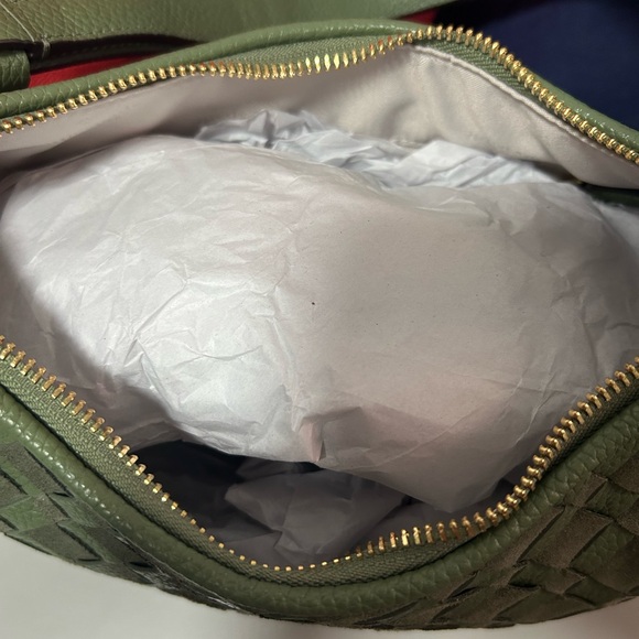 Kate Spade Olive Woven Leather Shoulder Bag - Picture 8 of 8